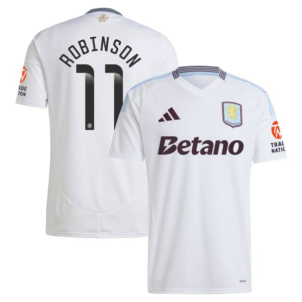 aston villa wsl away shirt 2024-25 with robinson 11 printing Collection | Official Aston Villa FC Gear Online