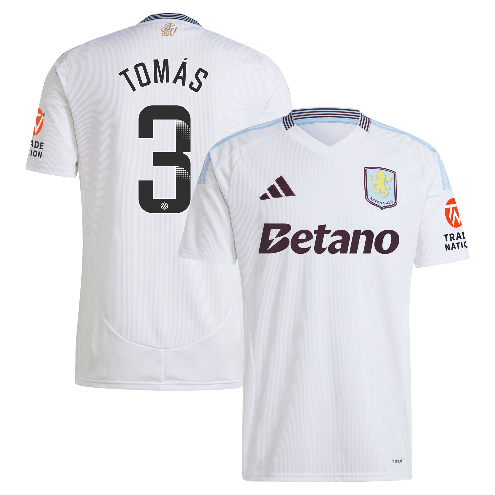 aston villa wsl away shirt 2024-25 with tomás 3 printing Collection | Official Aston Villa FC Gear Online