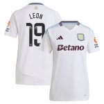 aston villa wsl away shirt 2024-25 – womens with leon 19 printing Collection | Official Aston Villa FC Gear Online