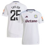 aston villa wsl away shirt 2024-25 – womens with taylor 25 printing Collection | Official Aston Villa FC Gear Online